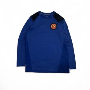 Manchester United Dri Fit Blue Long Sleeve Tee
